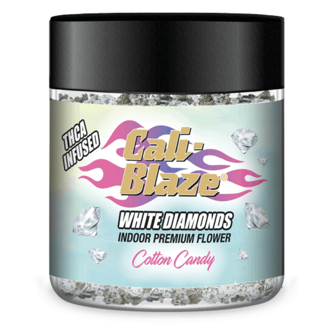 Photograph of product: Cotton Candy | 3.5G White Diamond Rocks Infused Flower