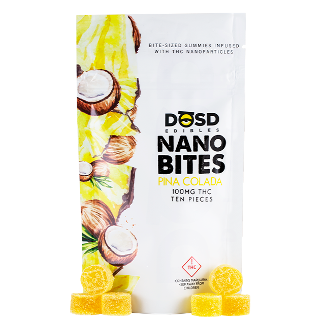 Photograph of product: Pina Colada (H) - 100mg Nano Bites - Dosd