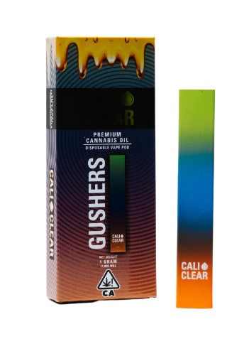 Photograph of product: Cali Clear Gushers All-in-One Vape