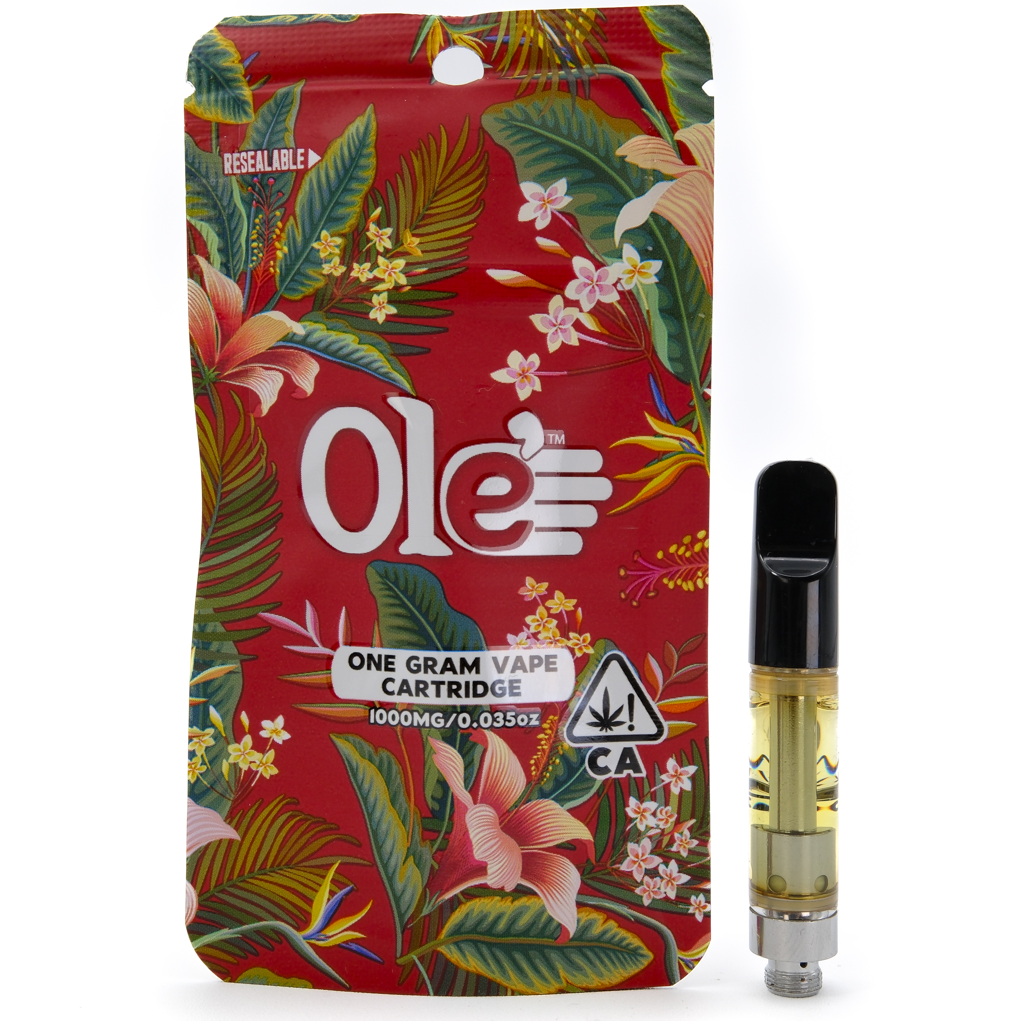 Photograph of product: Kush Cake 1g Distillate Cart - Ole' 4 Fingers