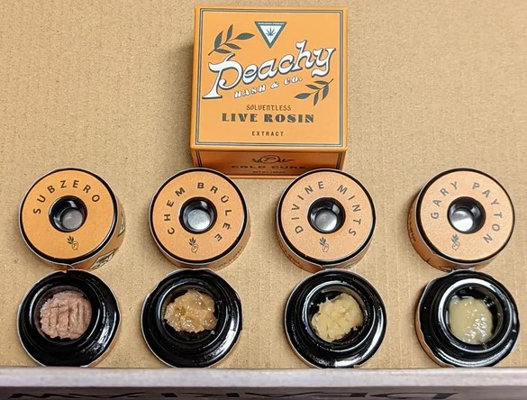 Photograph of product: Peachy: Garlicane 1G Live Rosin