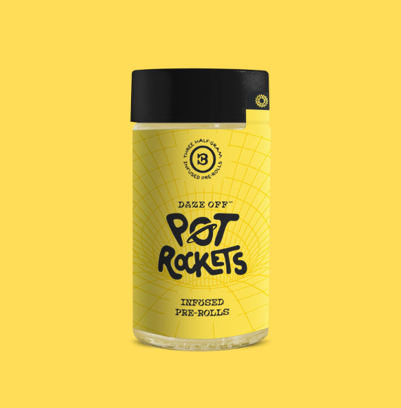 Photograph of product: Daze Off Pot Rockets - FSHO Infused Multi-Pack Pre-Roll - Desayuno 3 x 0.5g