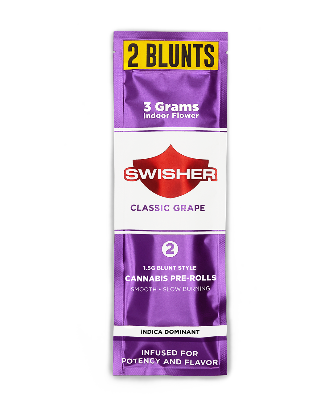Photograph of product: Classic Grape | 1.5G Infused Blunts 2 Pack