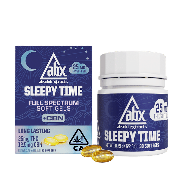 Photograph of product: Refresh Sleepy Time Soft Gels + CBN 25mg (30 Capsules) - Sales Floor