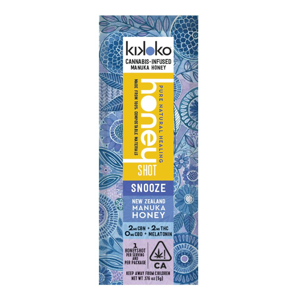 Photograph of product: HoneyShot Snooze 2mg CBN | 2mg TH-oui | 1mg Melatonin