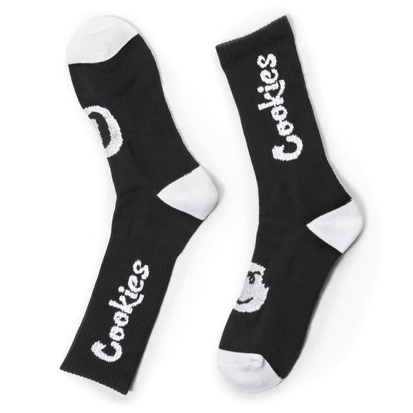 Photograph of product: COOKIES ORIGINAL MINT COOKIES SOCKS - BLACK / WHITE O/S