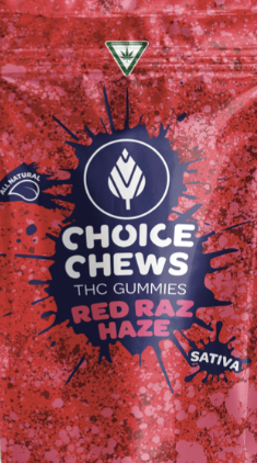 Photograph of product: Red Raz Haze | Gummy Chews 200mg