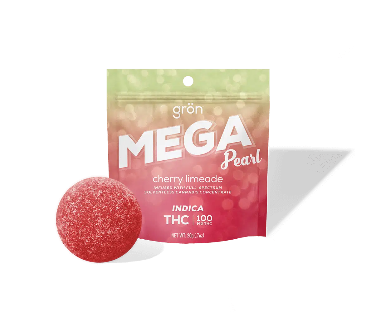 Photograph of product: Grn | Cherry Limeade (Oui'd) Mega Gummies, 100mg