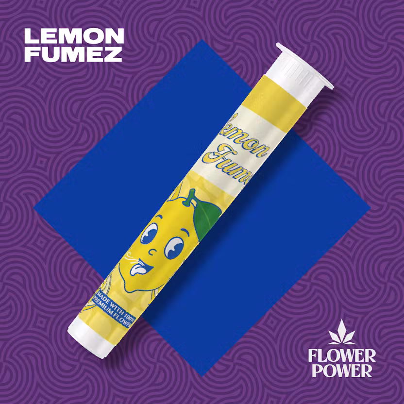 Photograph of product: Flower Power - 1g Preroll - Lemon Fumez