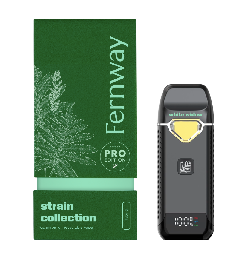 Photograph of product: Fernway Traveler Pro All-In-One Vape - White Widow