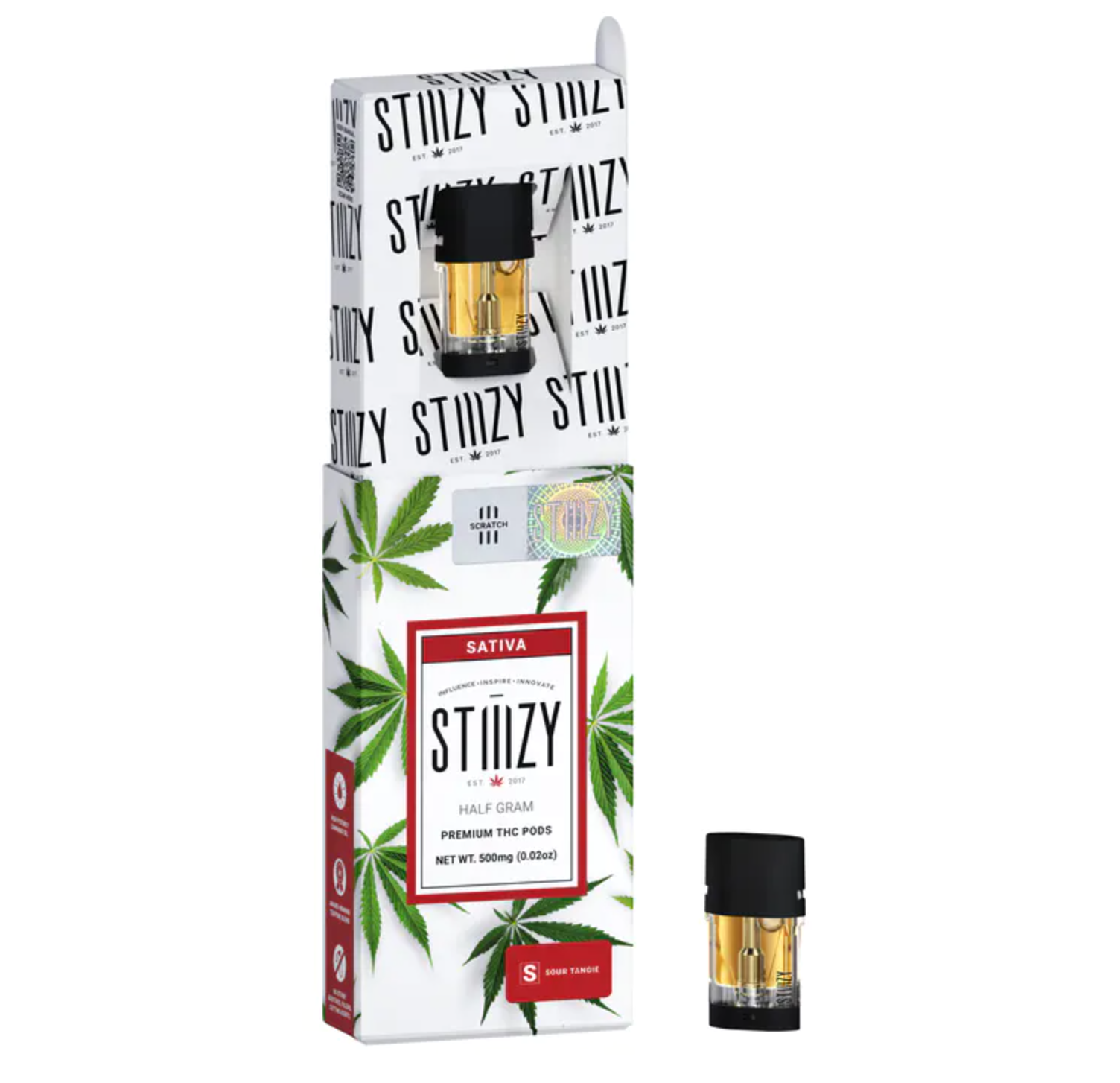 Photograph of product: STIIIZY: SOUR TANGIE POD Oui'd .5G