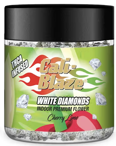 Photograph of product: Cali Blaze Cherry Lime White Diamond Infused - 3.5g