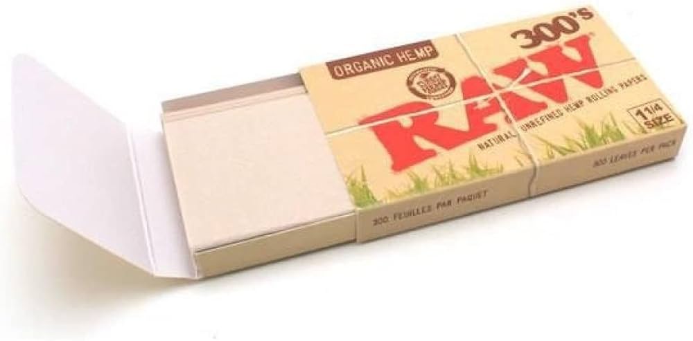 Photograph of product: Papers - Raw 1 1/4 Organic Hemp - 300Ct