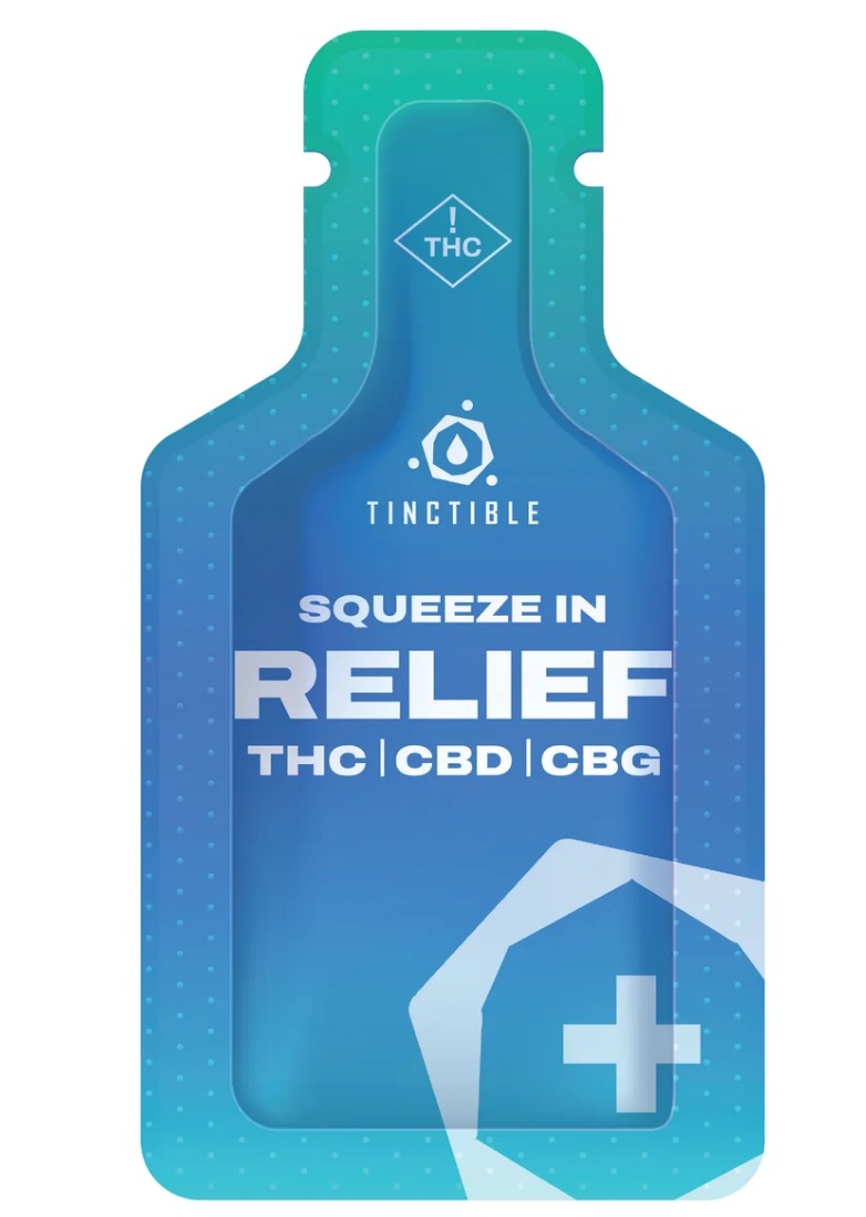 Photograph of product: Blue Raspberry Squeeze Gel 2:1:1 TH-oui:CBD:CBG 110mg -11pk