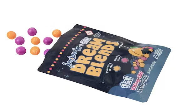 Photograph of product: Joy Bombs - Dream Blends (1:1) (TH-oui:CBN) (I) 100mg