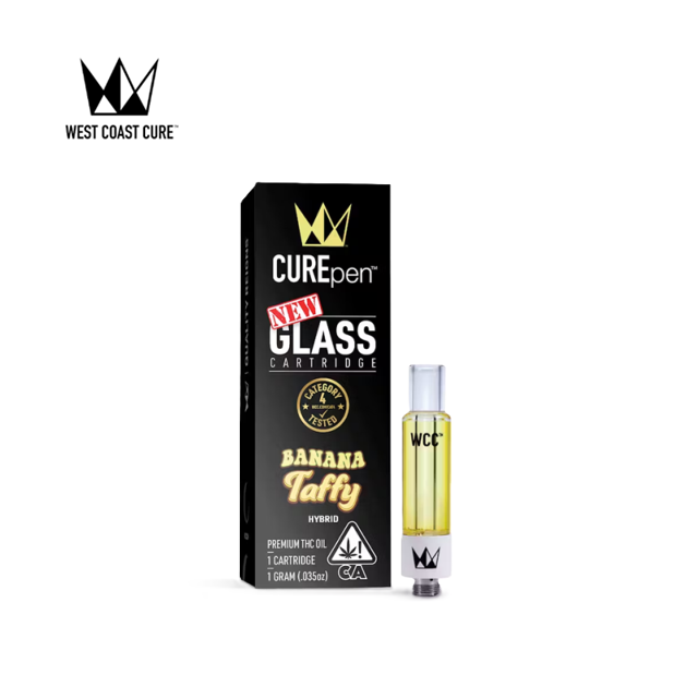 Photograph of product: BANANA TAFFY 1G CUREPEN CARTRIDGE
