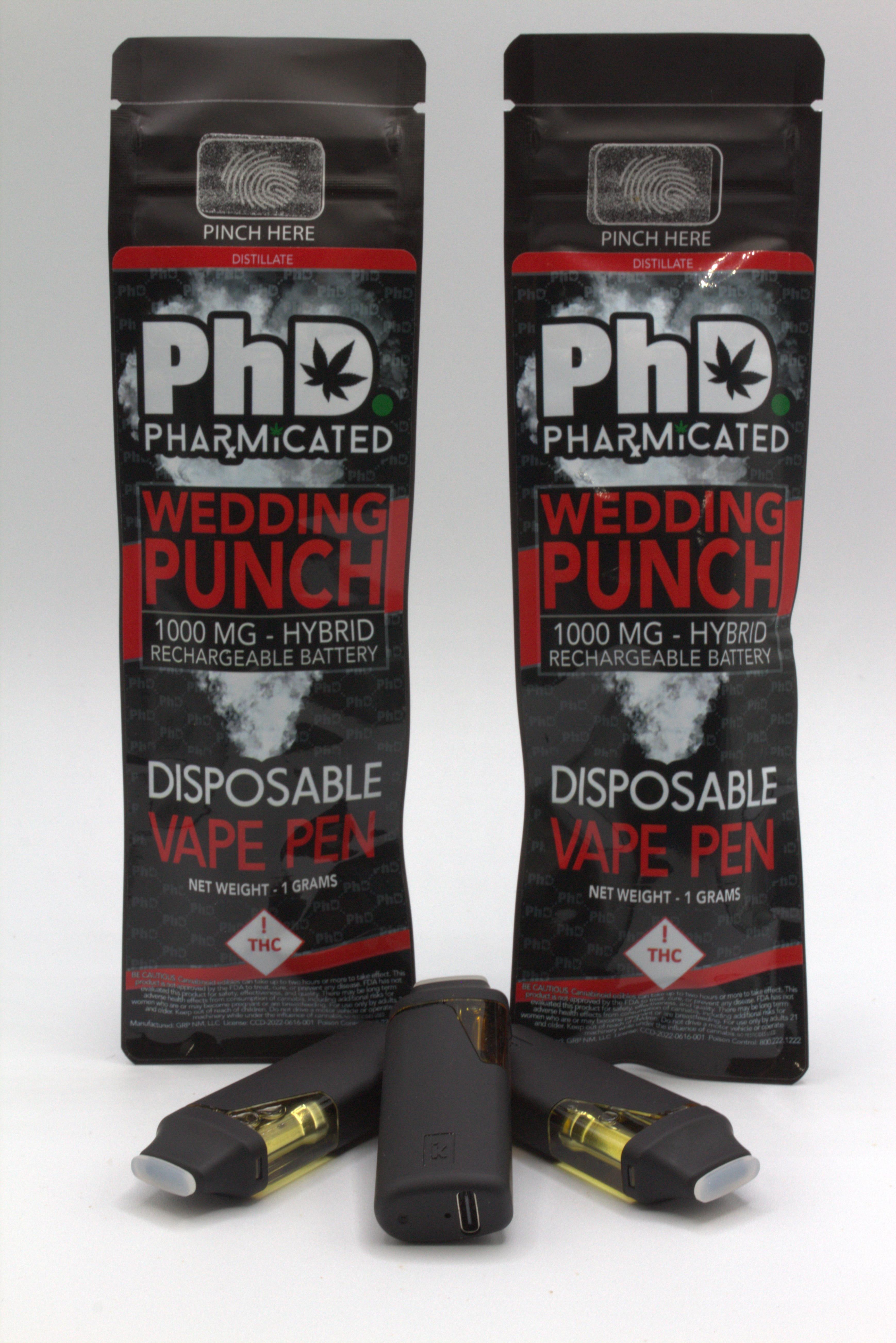 Photograph of product: 1G Disposable - Wedding Punch (Hybrid)