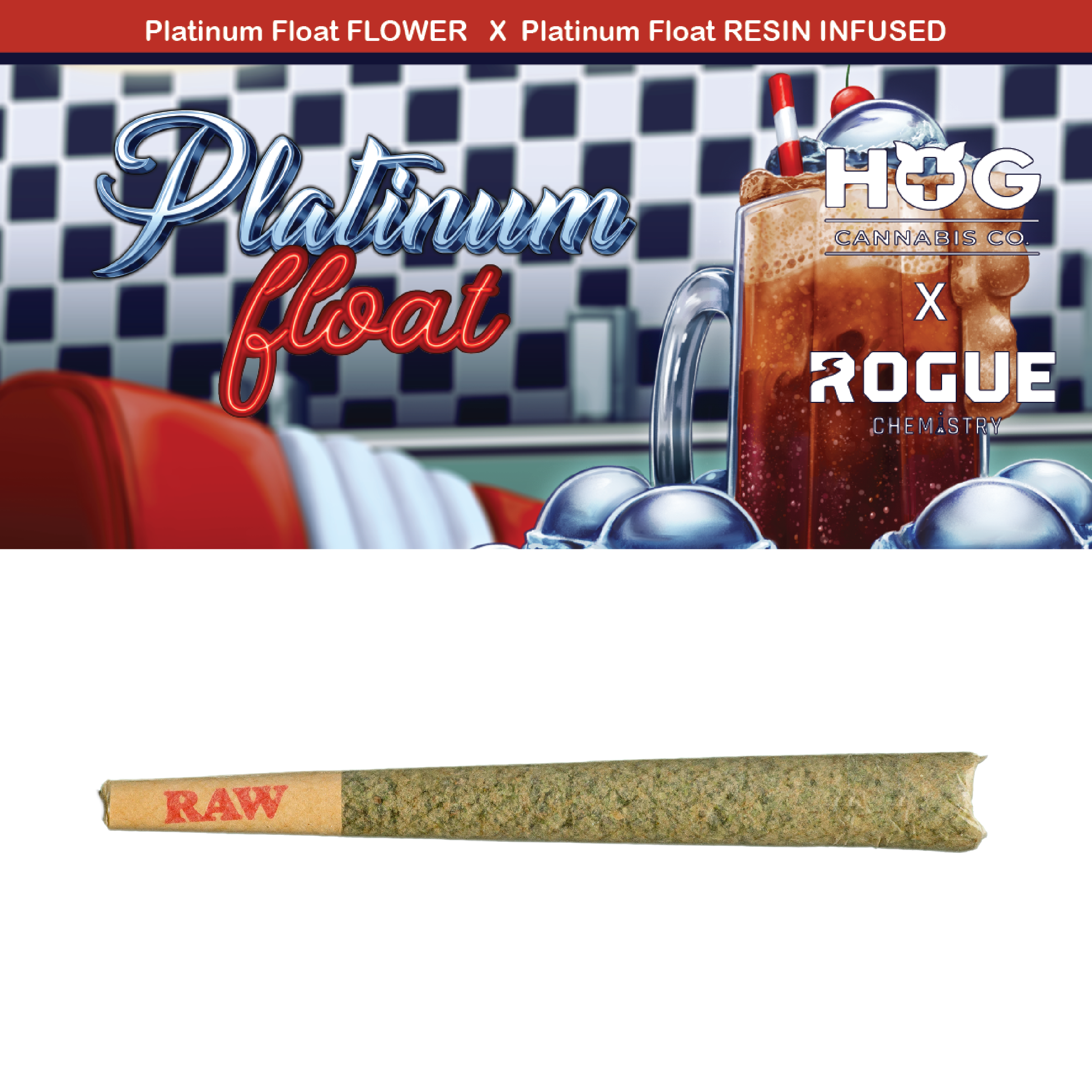 Photograph of product: Platinum Float Infused PreRoll