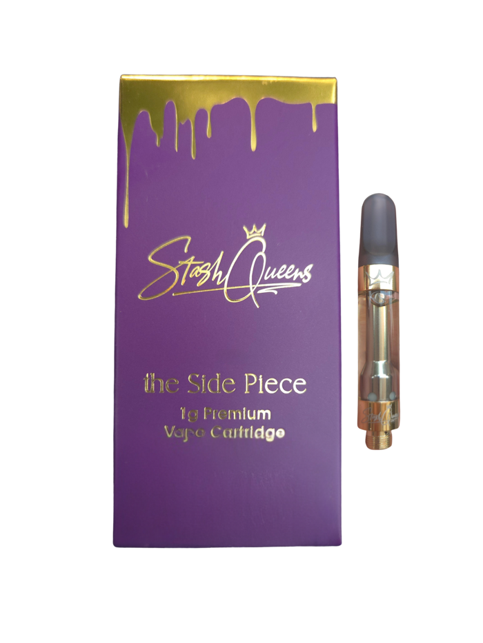Photograph of product: Stash Queens | Side Piece | Live Resin Liquid Diamonds | Kush Mintz | 1g | Cartridge