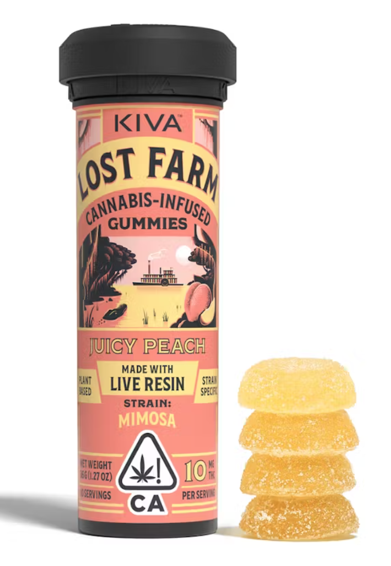 Photograph of product: JUICY PEACH [MIMOSA LIVE RESIN] 100MG