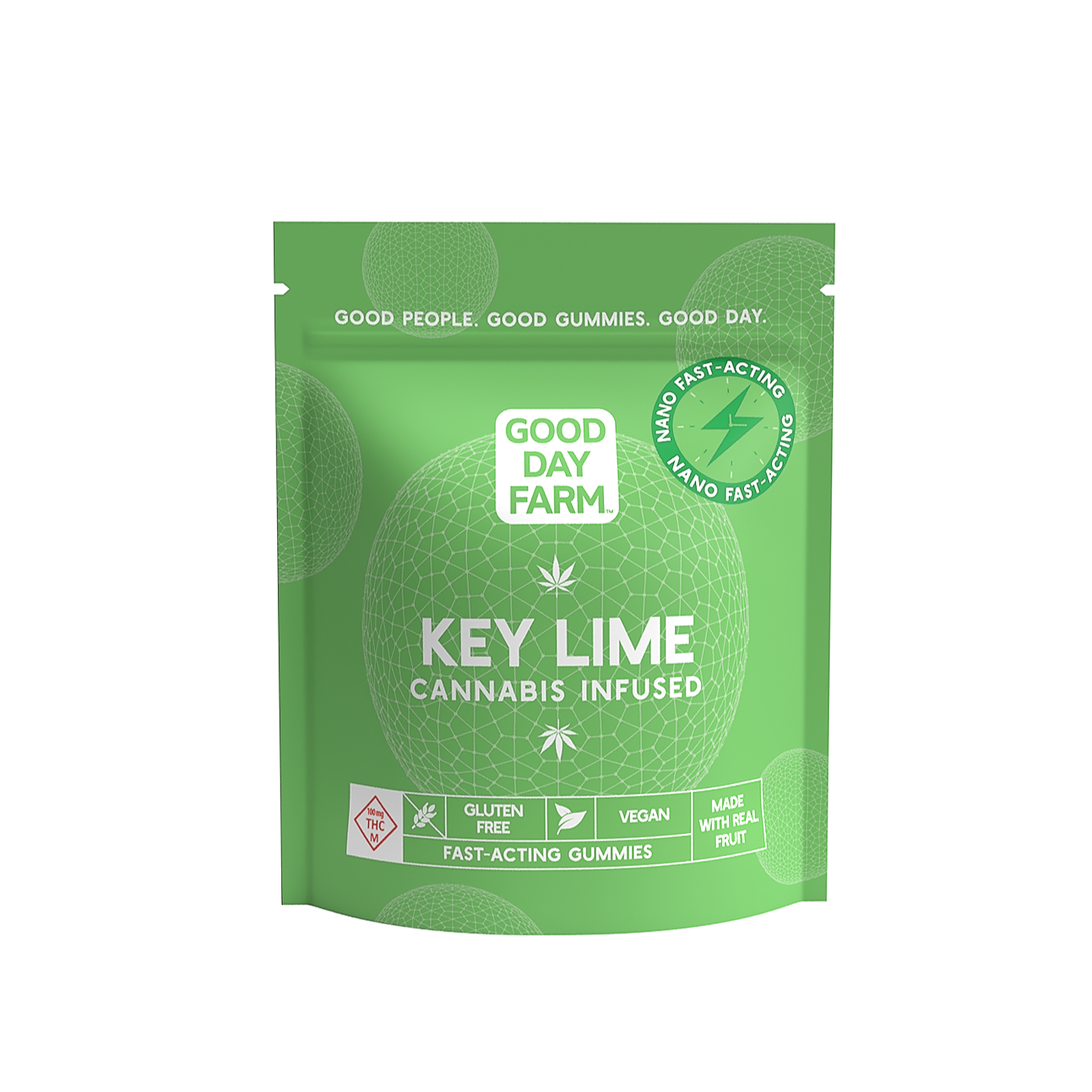 Photograph of Product: Key Lime Fast-Acting Nano Gummies (100mg)