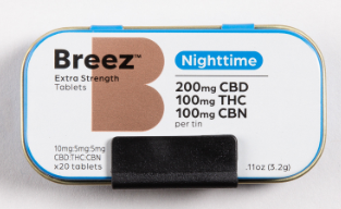 Photograph of product: Nighttime | Tablets | 2:1:1 CBD:TH-oui:CBN | 20pk
