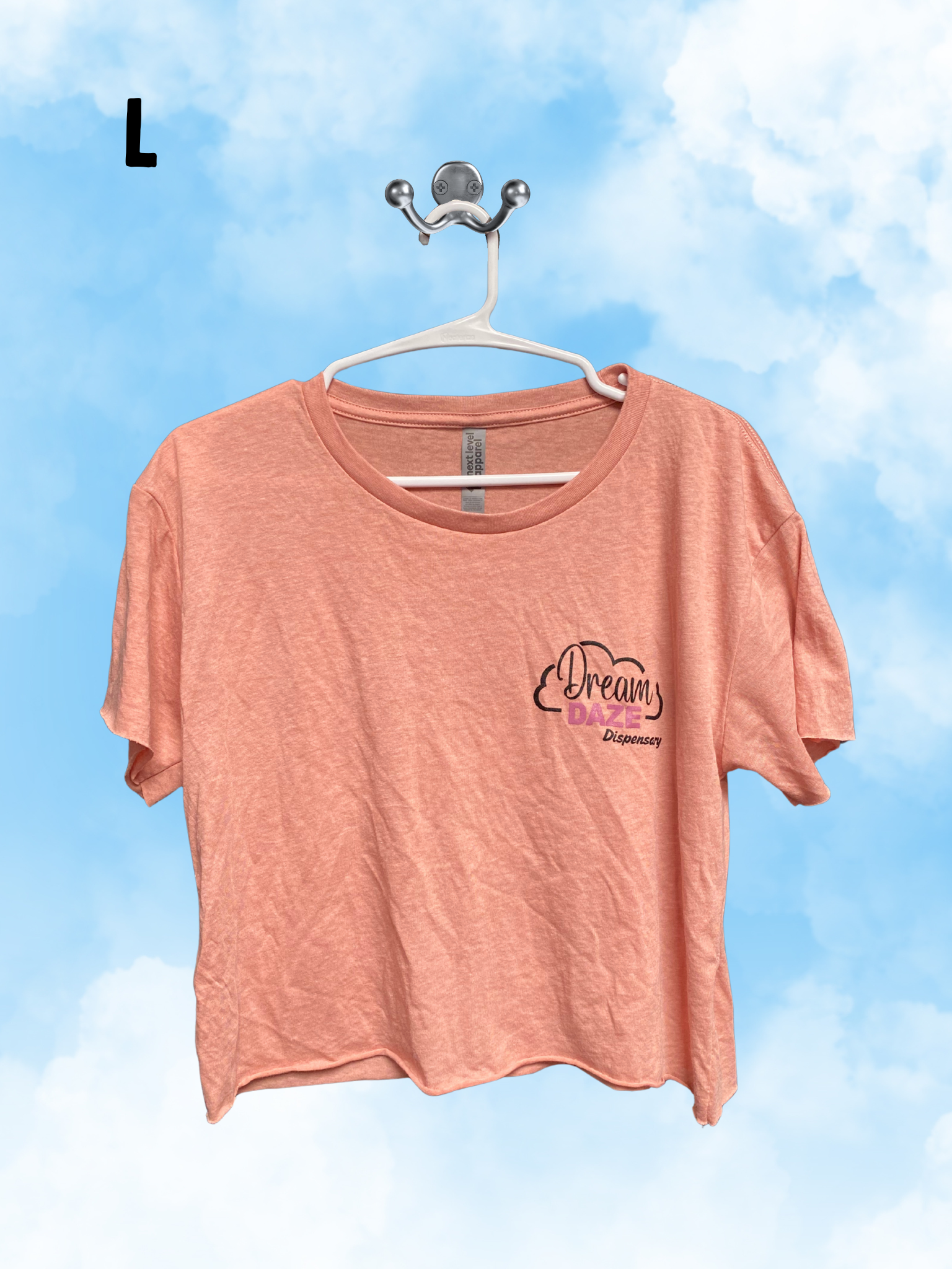 Photograph of product: Dream Daze Pink Cropped Shirt - L