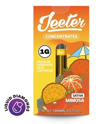 Photograph of product: Jeeter Juice 1g Mimosa Liquid Diamonds Cartridge
