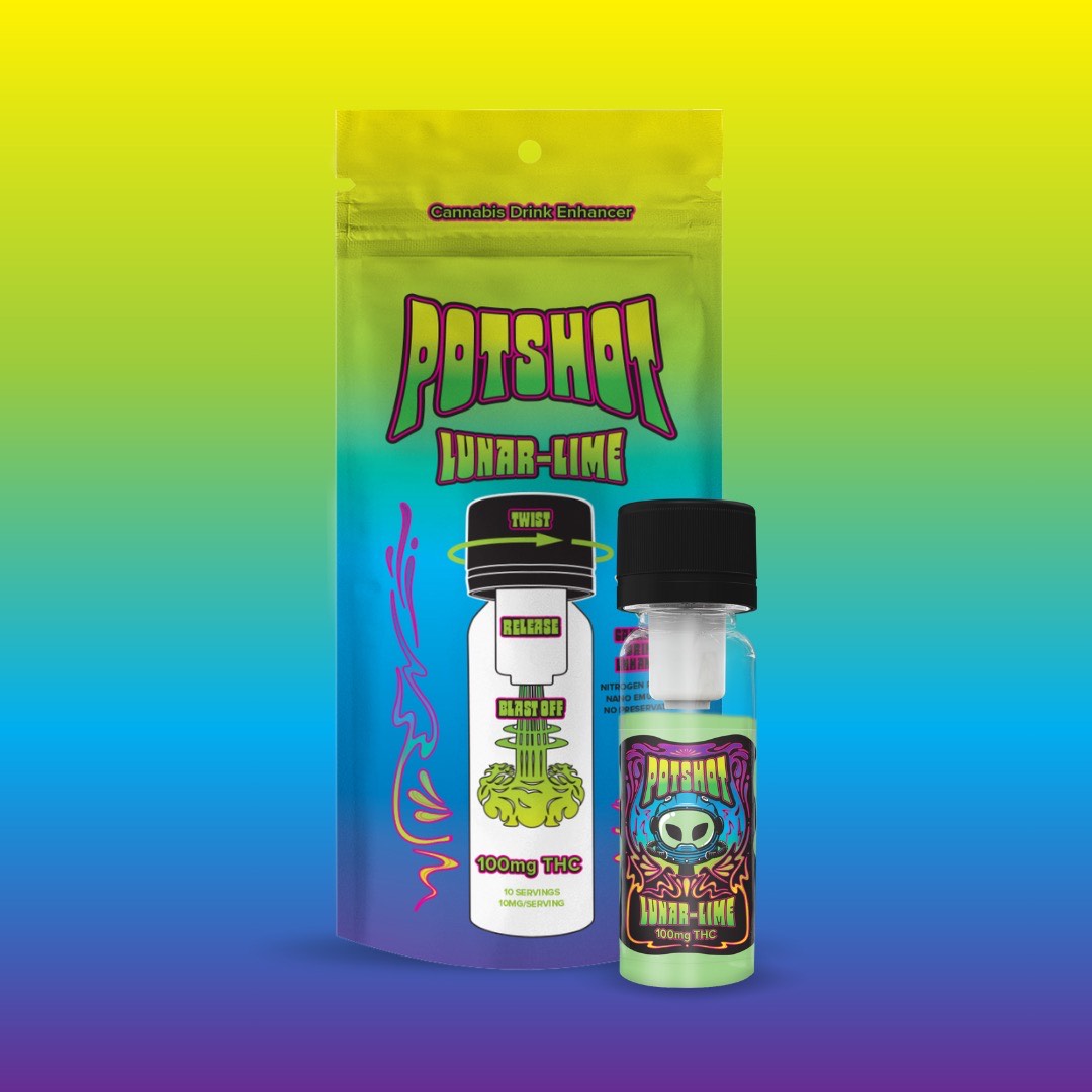 Photograph of product: Potshot | Lunar Lime | 100mg | Oui'd Infused Beverage Enhancer