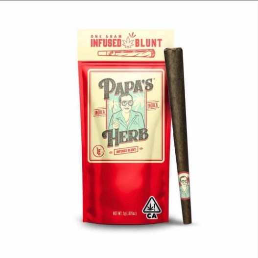 Photograph of product: Papa's Herb | Strawberry Cough | (S) Infused Blunt (1g)