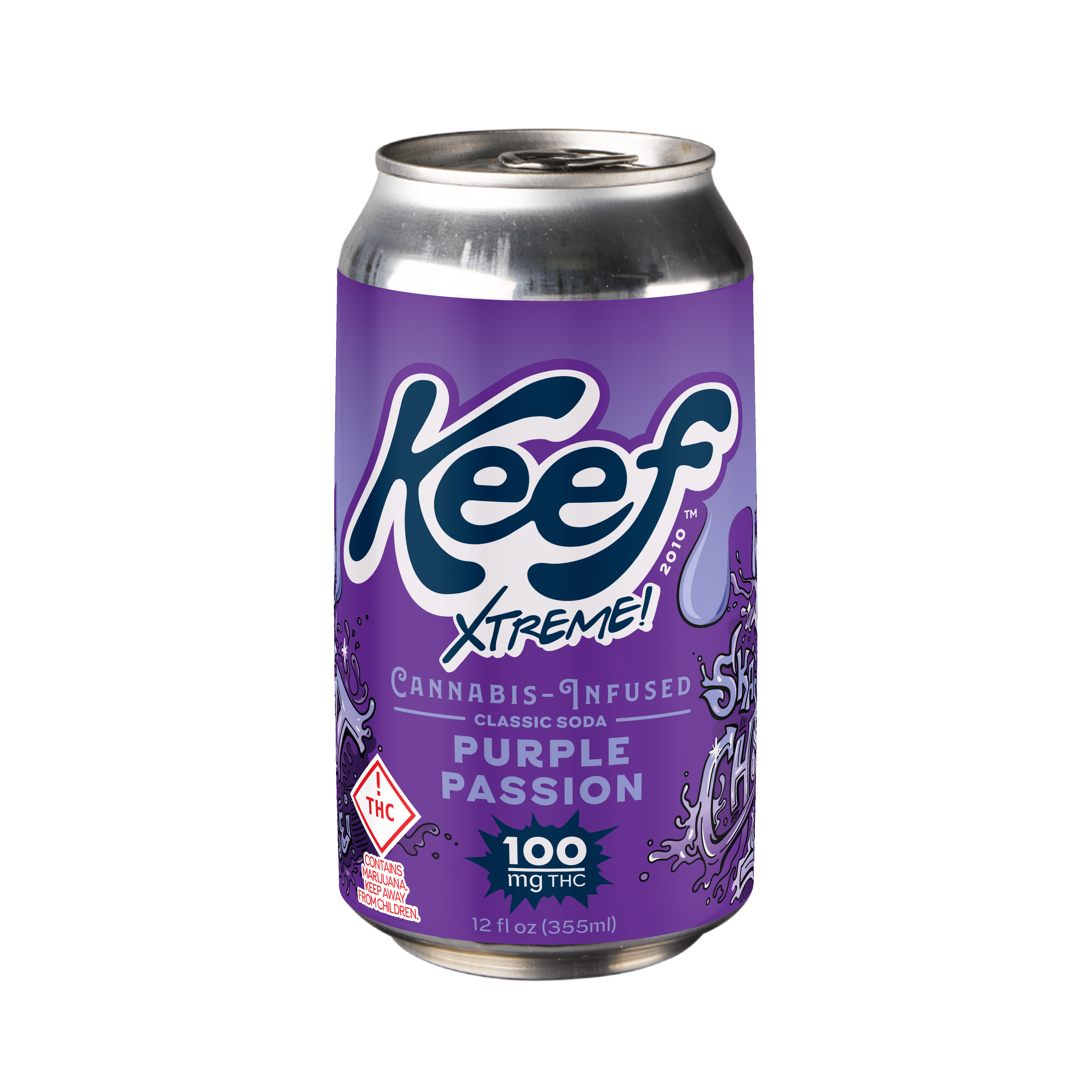 Photograph of product: Keef Cola Can Purple Passion 100mg - Hybrid