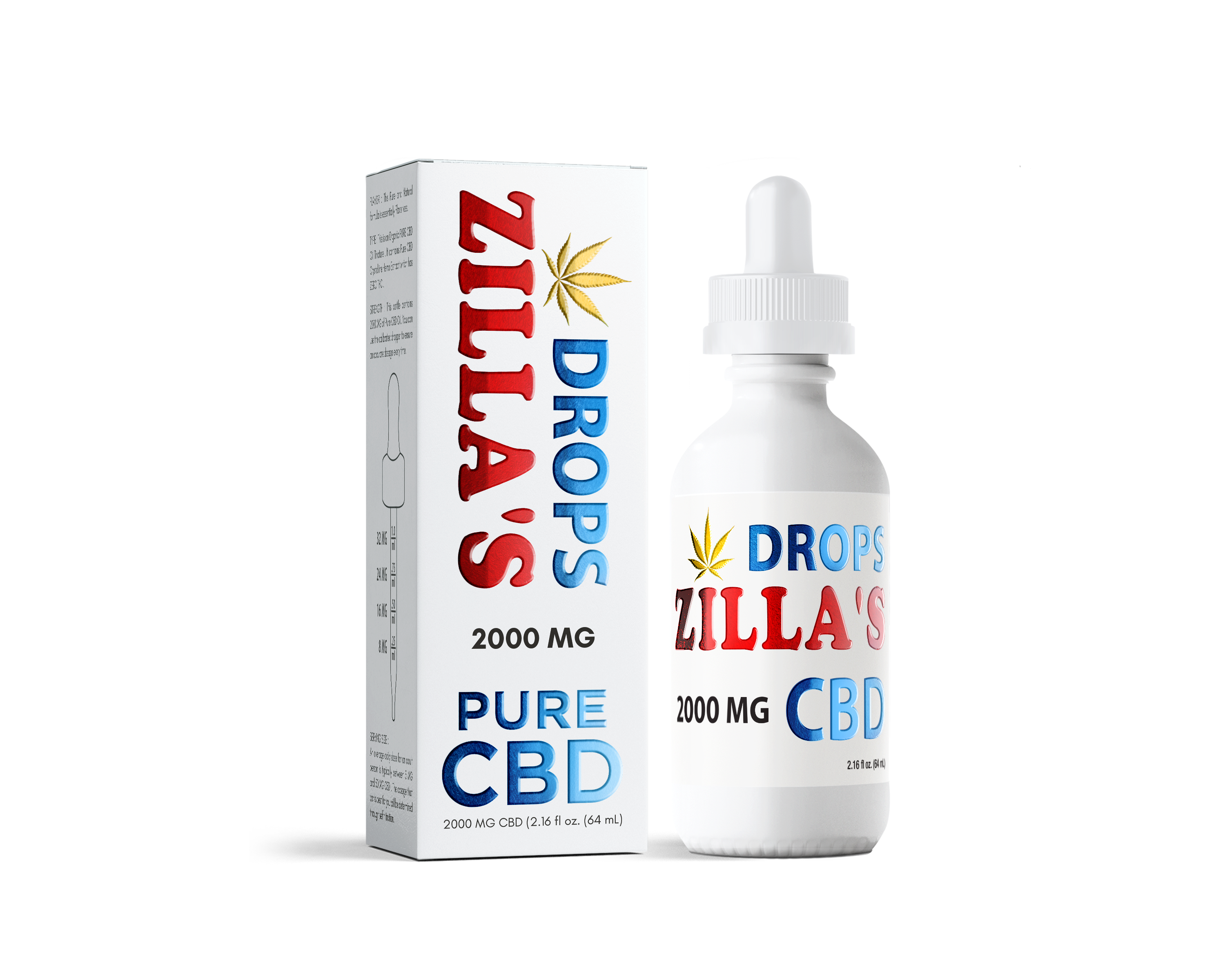 Photograph of product: Zilla's | 2K Pure CBD Drops