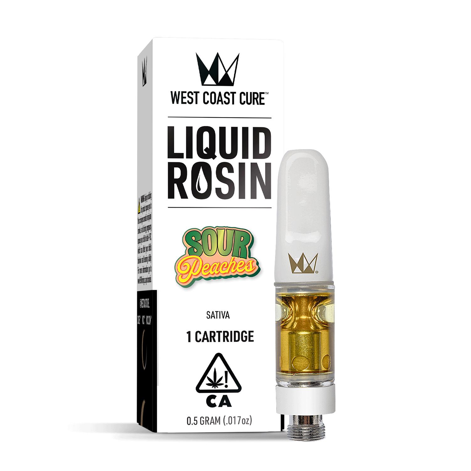 Photograph of product: SOUR PEACHES .5G LQUID ROSIN CARTRIDGE