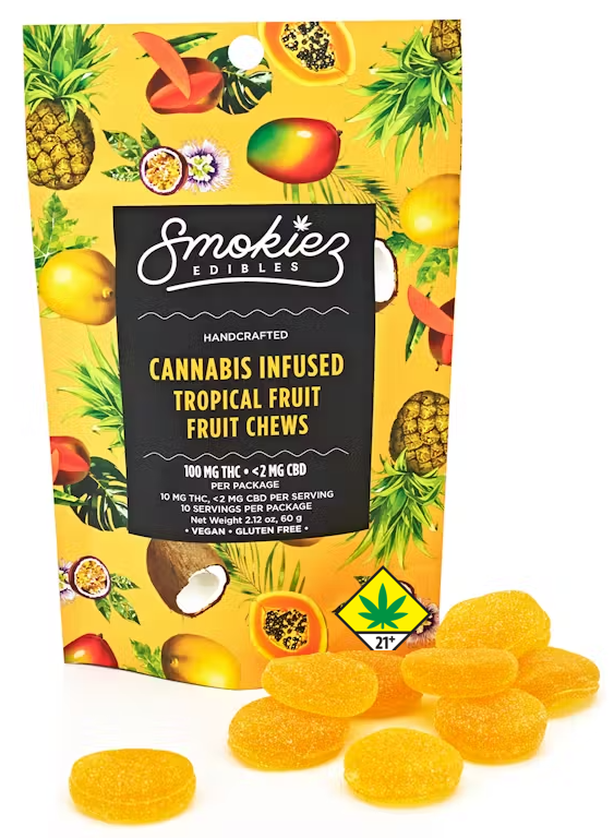 Photograph of product: Tropical Oui'd Fruit Chews, 10-Pack