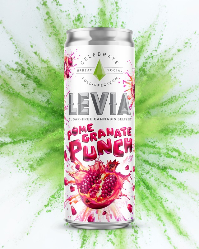 Photograph of Product: Pomegranate Punch Celebrate - 5mg seltzer