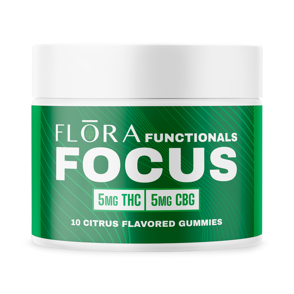Photograph of product: Functionals | FOCUS | Orange | 1:1 TH-oui:CBG | (10-pack)
