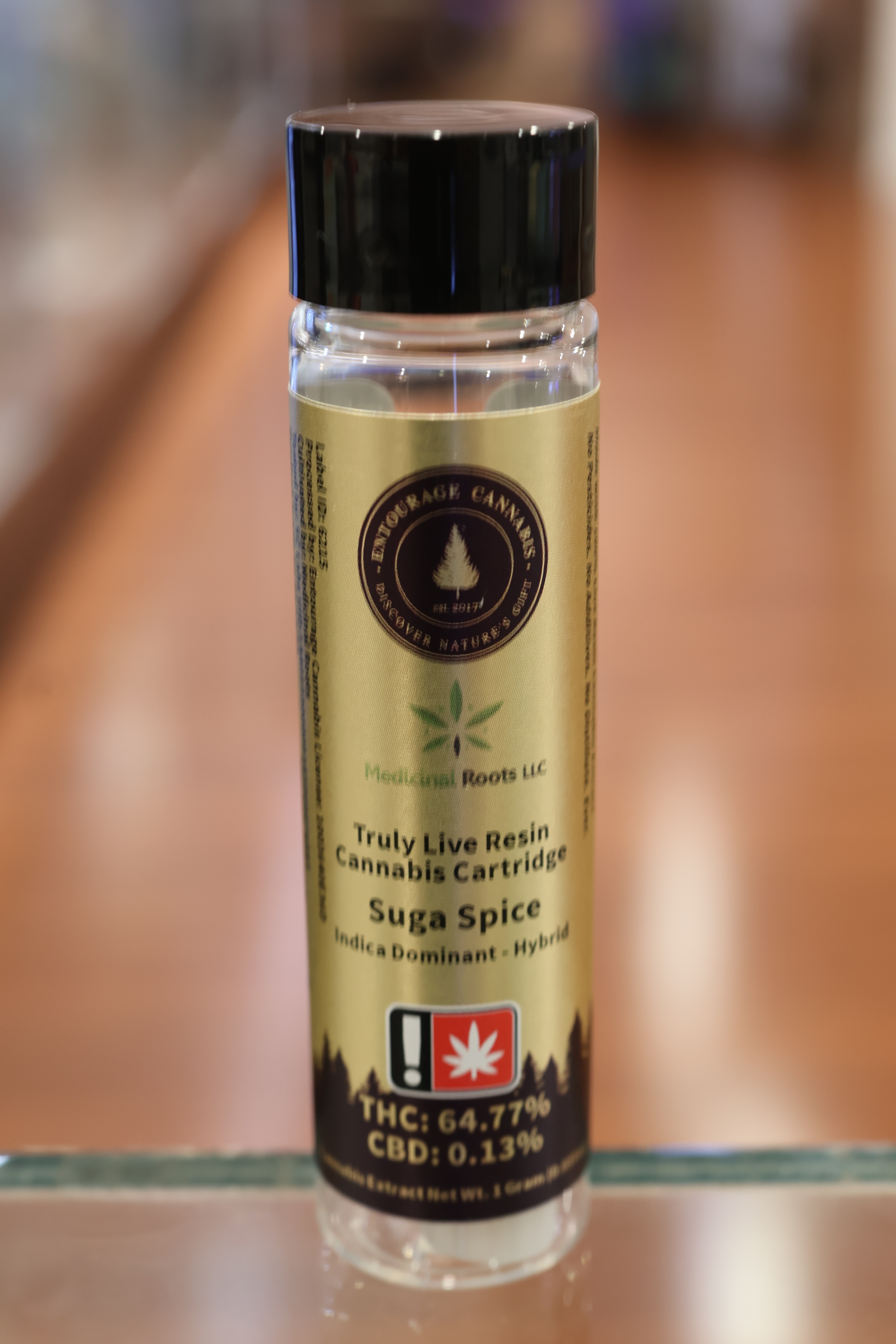 Photograph of product: Suga Spice Live Resin Cart. (Entourage)
