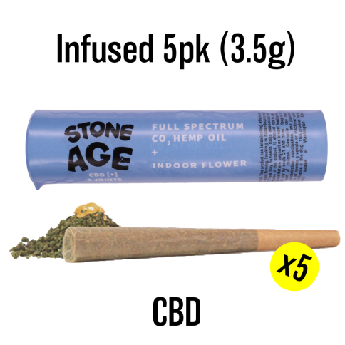 Photograph of product: Stone Age - Big Stuff Oreo 4:1 CBD Infused Joints 5pk