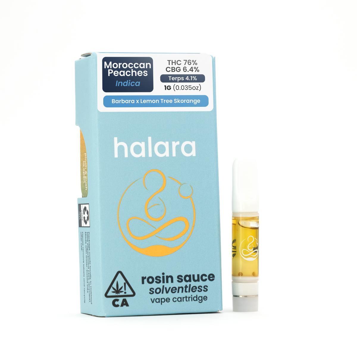 Photograph of product: Moroccan Peaches 1g Rosin Cart