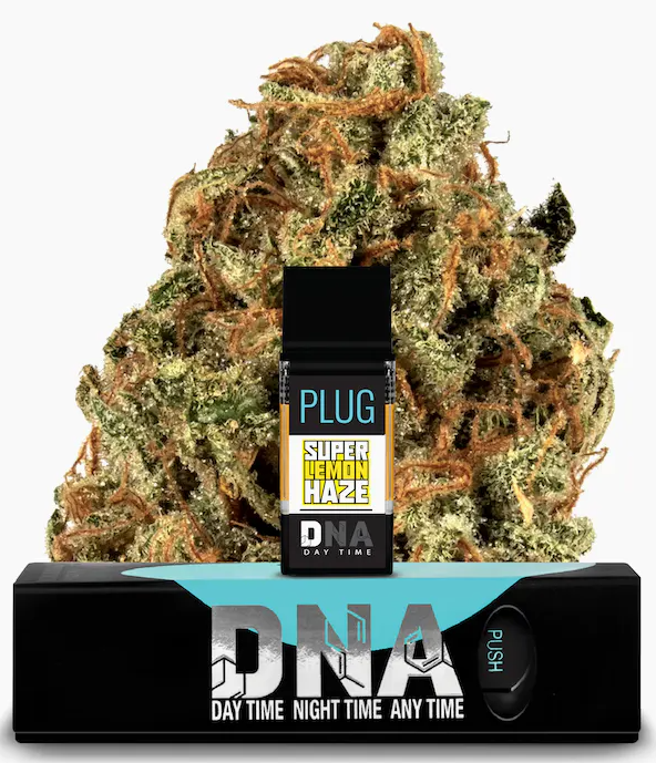 Photograph of product: PLUGPLAY - Cartridge - Super Lemon Haze - DNA - 1G