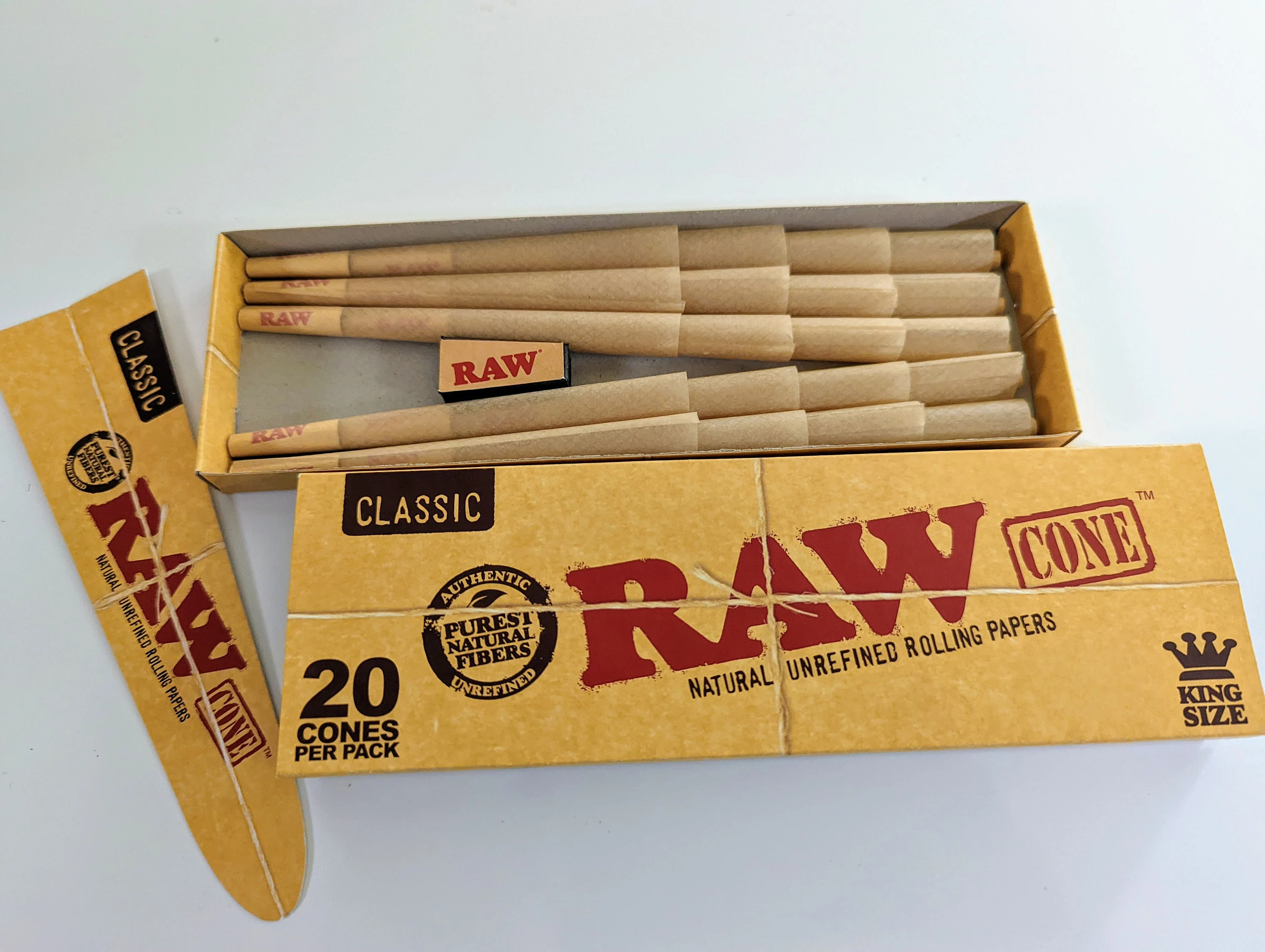 Photograph of product: Raw king cone 20pk