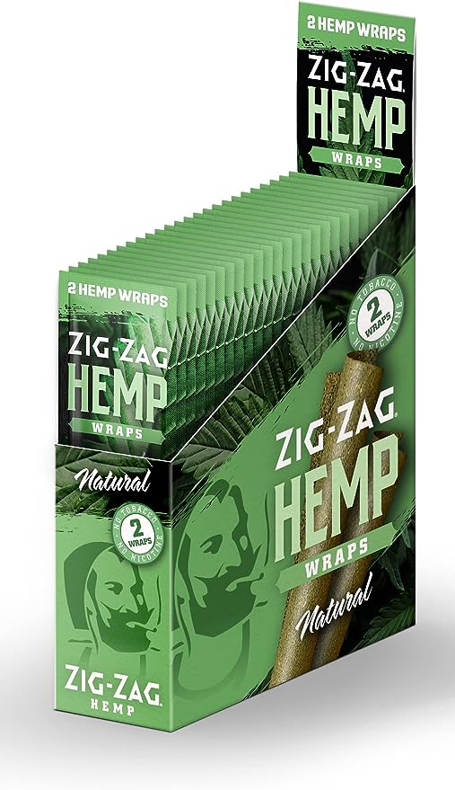Photograph of product: Zig-Zag Hemp Wraps 2 pack