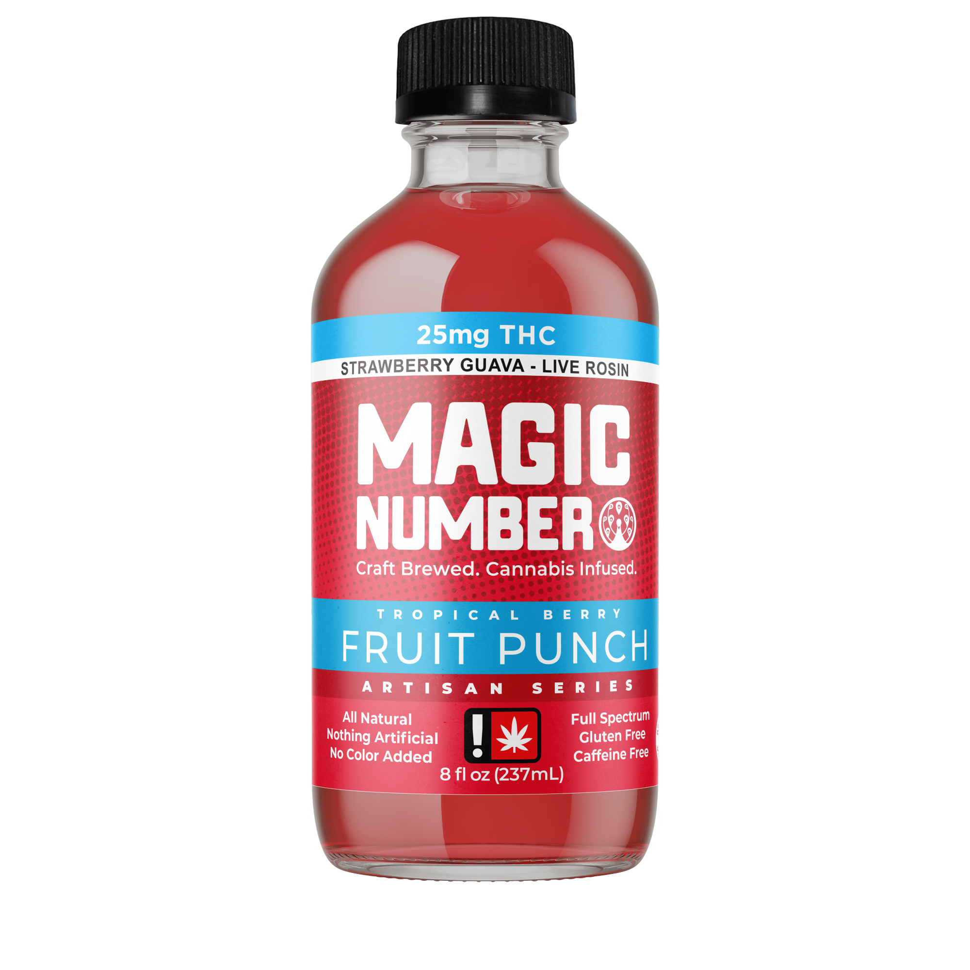 Photograph of product: Magic Number Rosin Tropical Berry Fruit Punch 25mg