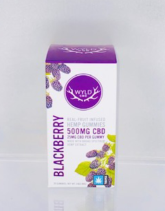 Photograph of product: Blackberry CBD Gummies 20pc