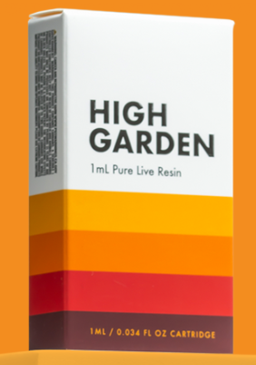 Photograph of product: High Garden | Blue Dream | Oui'd | 1 mL Resin 510 Vape Cartridge