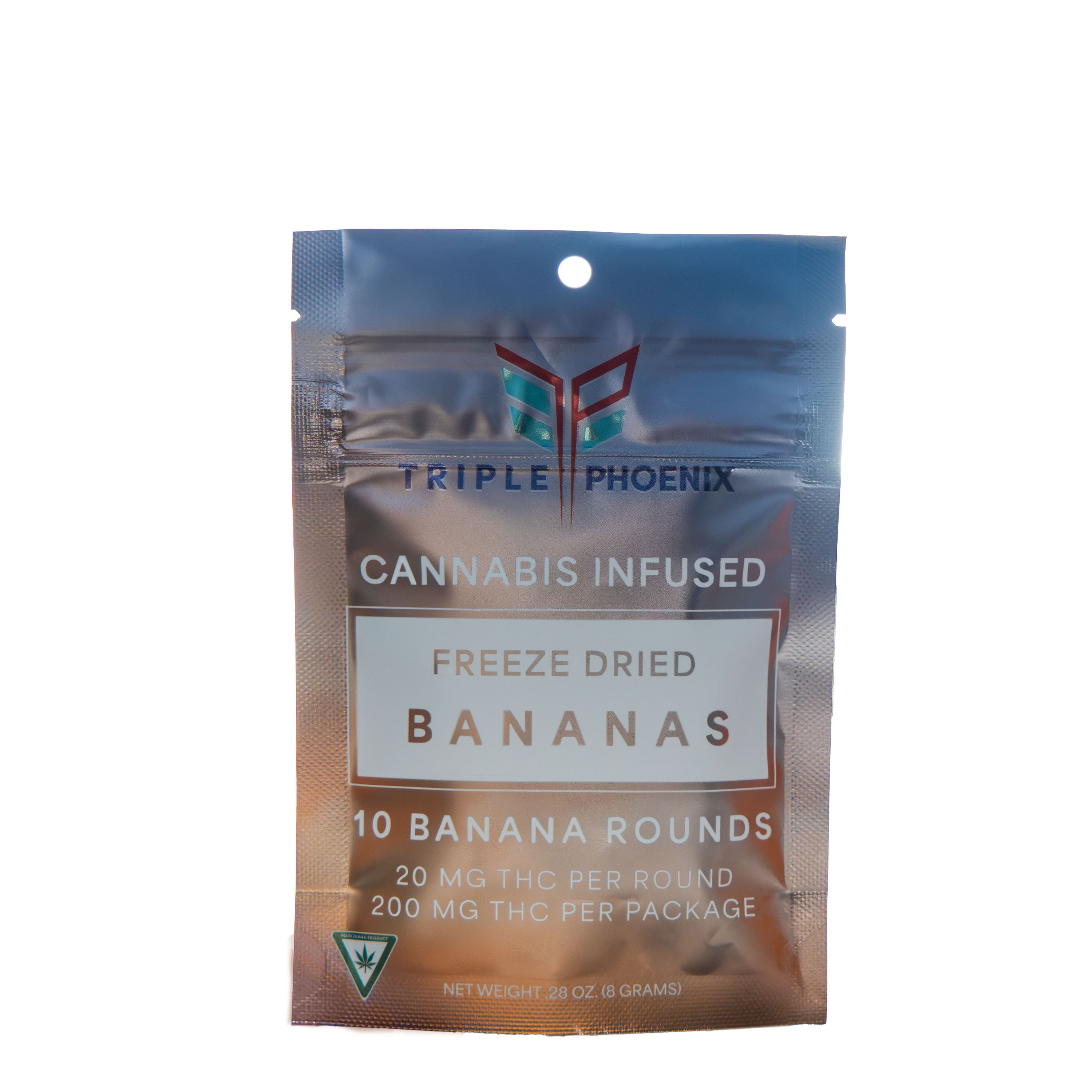 Photograph of product: Freeze Dried Bananas | 200MG | Triple Phoenix