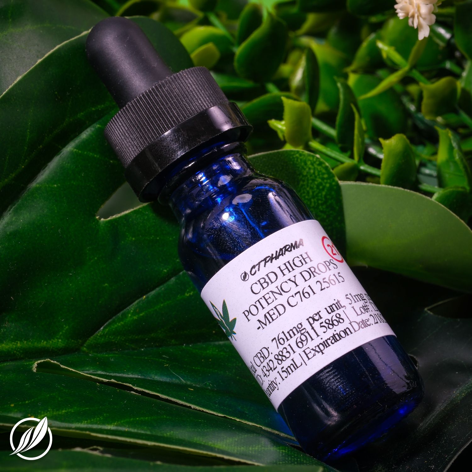 Photograph of product: CBD High Potency Drops - C761 25615 (15ml)(CTPharma)