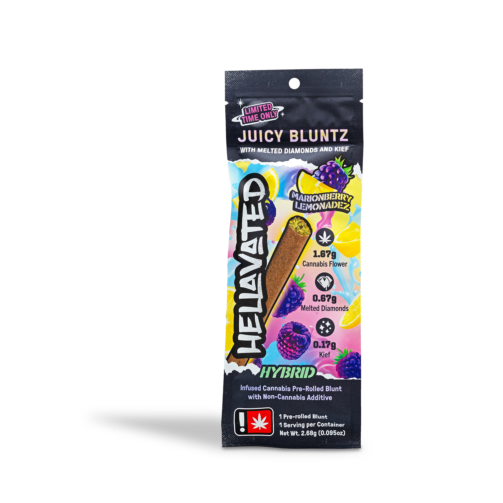 Photograph of product: Hellavated - Marionberry Lemonadez Infused + Flavored Blunt