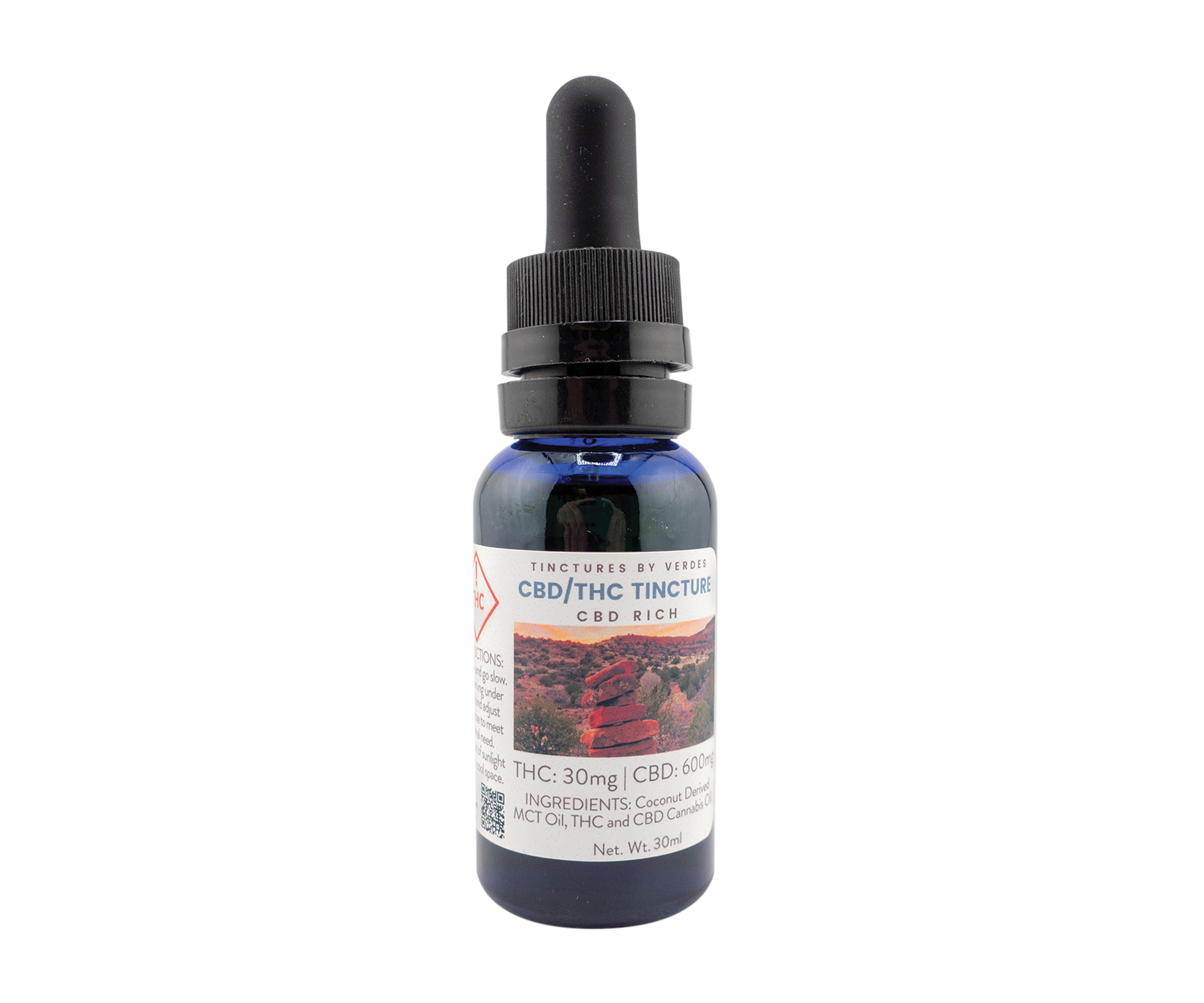 Photograph of product: Tincture Balanced 20:1 600CBD:30TH-oui