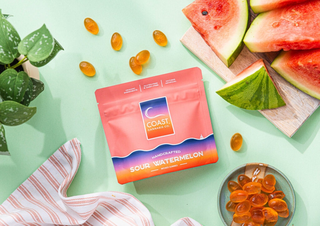 Photograph of product: Sour Watermelon I Happy Gummies | 20 Pack (100mg)